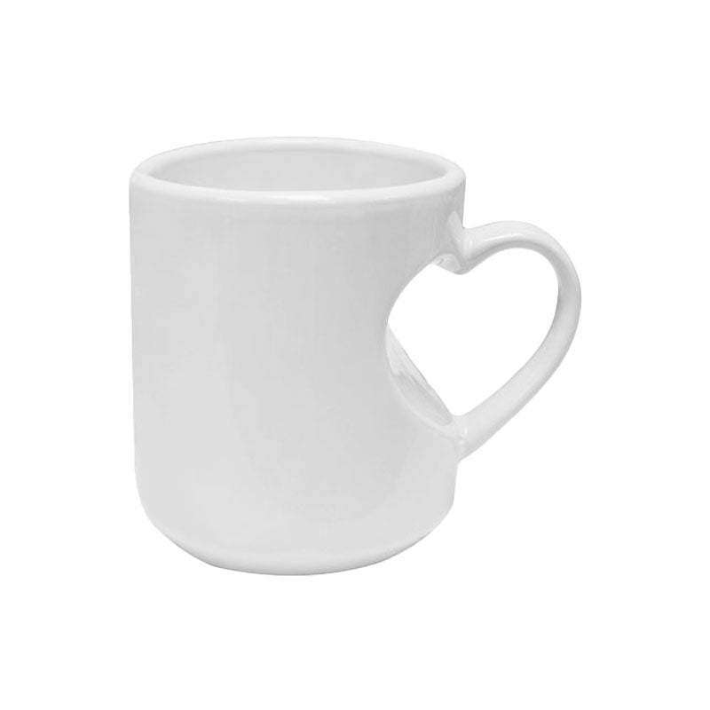 TAZAS BLANCAS AZAS DE CORAZON 11ONZ