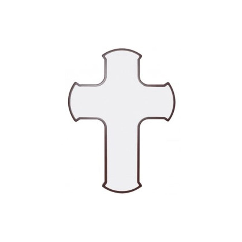 PLACA MAS METAL PARA SUBLIMACION EN FORMA DE CRUZ (CJA 48)