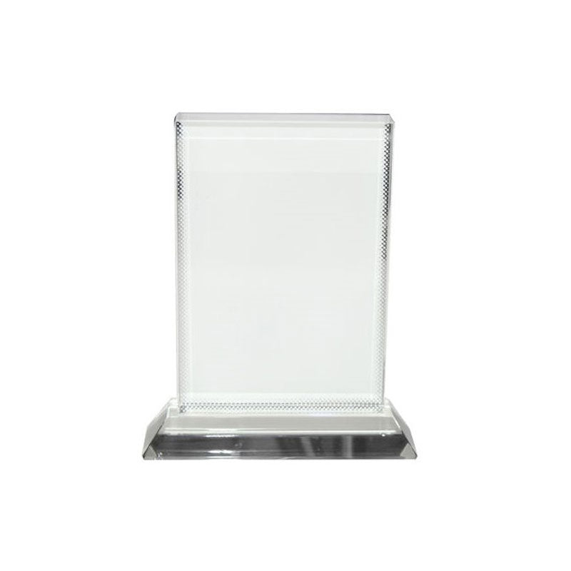 PLACA DE RECONOCIMIENTO CRISTAL (CUADRADO VERTICAL)