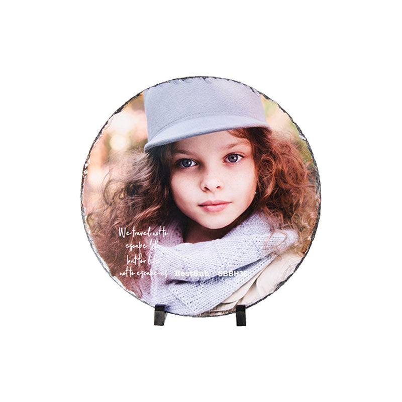 PORTA RETRATO DE PIEDRA FORMA CIRCULO 14.17'' (cja 9)