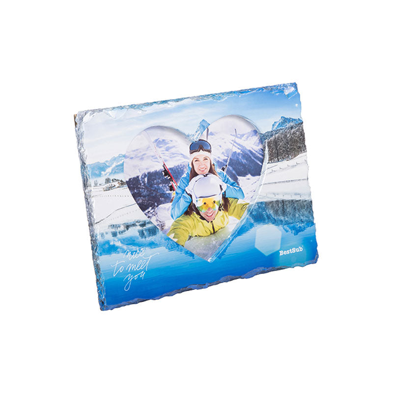 PORTA RETRATO DE PIEDRA FORMA CORAZON 9.84'' (cja 15)