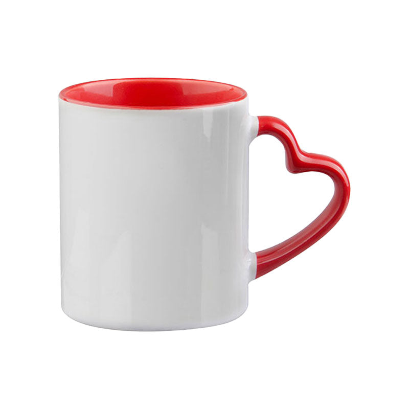 TAZAS BLANCAS AZAS DE CORAZON 11ONZ