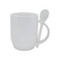 TAZAS BLANCAS CON CUCHARAS INTERIOR BLANCO 11ONZ