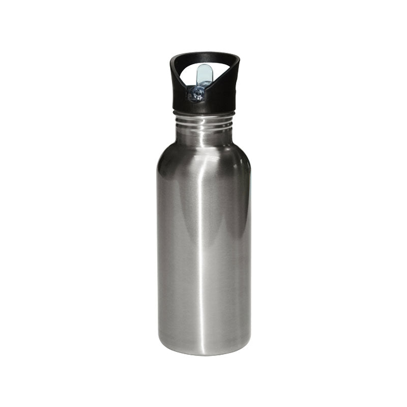BOTELLA DE AGUA  600ML DE ACERO INOXIDABLE CON SORBETE Y TAPA
