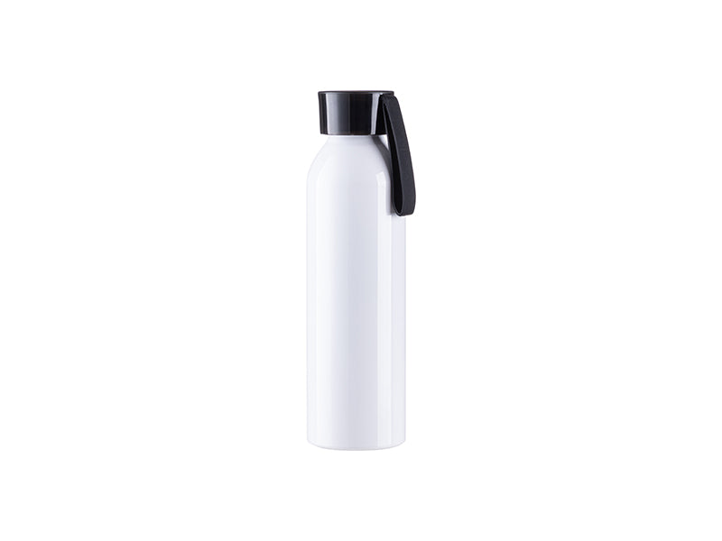 BOTELLA BLANCA 22oz/650ml  CON TAPA DE DIFERENTES COLORES
