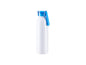 BOTELLA BLANCA 22oz/650ml  CON TAPA DE DIFERENTES COLORES