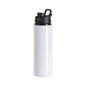 Botella de Aluminio con Tapa Negra 750mL