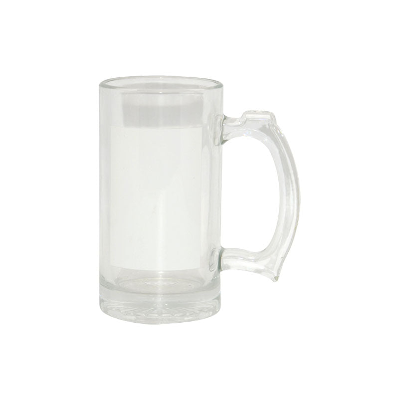 JARRA CERVEZA CRISTAL  CON PARCHOS 16ONZ