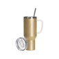Nuevo! Vasos de Viajeros Glitter Dorado con Asa) 40onz/1200mL