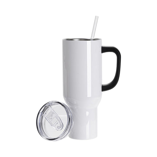 Vasos de Viajeros  40onz/1200mL - Acero Inoxidable con Sorbete y Tapa