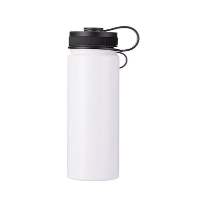 Botella de Agua Blanco - Acero Inoxidable Tapa 18oz/550mL (C-30)