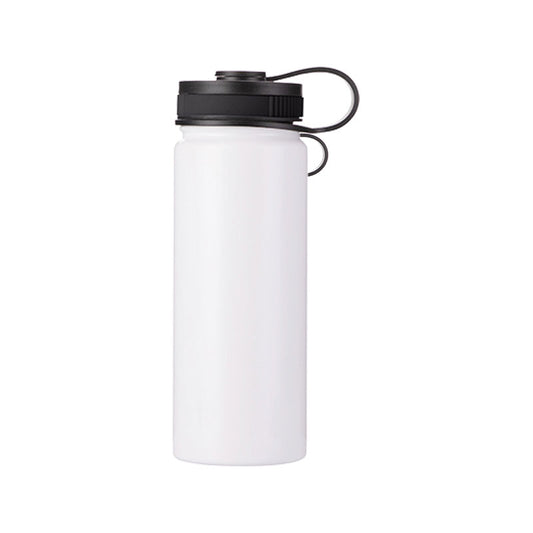 Botella de Agua Blanco - Acero Inoxidable Tapa 18oz/550mL (C-30)