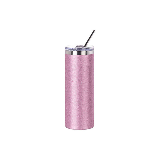 Vasos Glitter  20oz/600ml Tapa y Sorbete - Acero Inoxidable