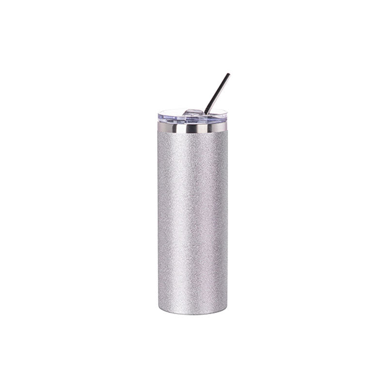 Vasos Glitter  20oz/600ml Tapa y Sorbete - Acero Inoxidable