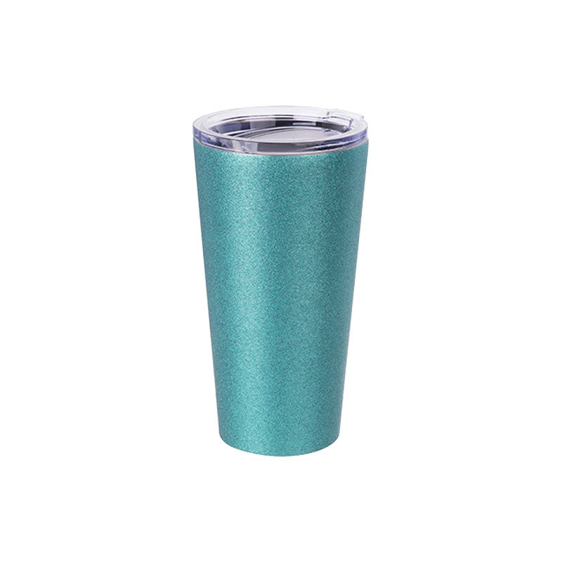 VASO GLITTER DE ACERO INOXIDABLE CON TAPA 16ONZ
