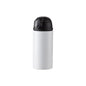 TERMO ACERO BLANCO CON TAPA NEGRO 12onz