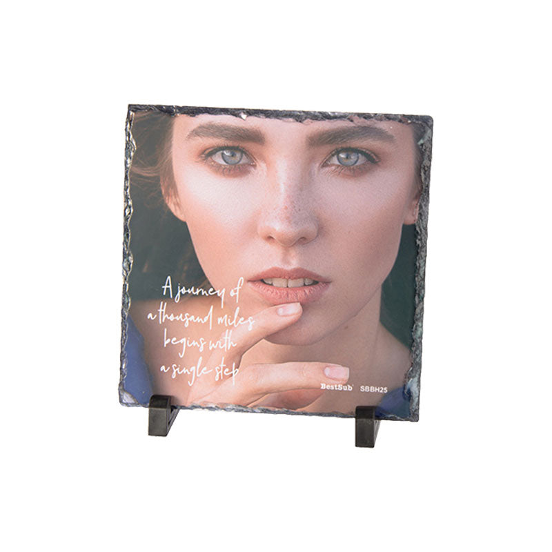 PORTA RETRATO DE PIEDRA CUADRADO MEDIANO 7.87''x 7.87