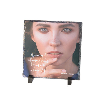 PORTA RETRATO DE PIEDRA CUADRADO MEDIANO 7.87''x 7.87