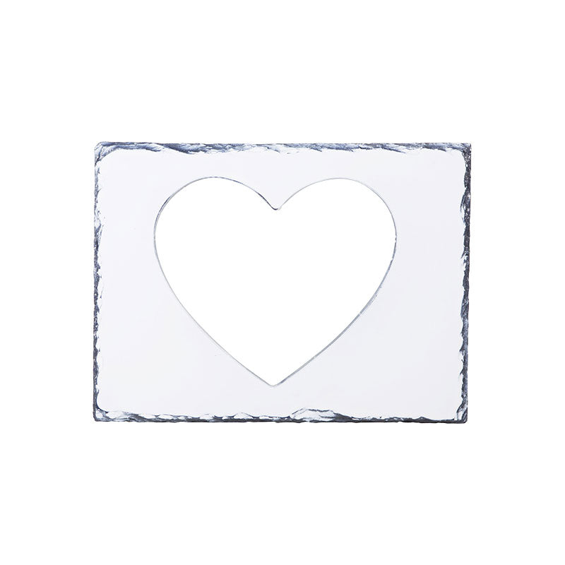PORTA RETRATO DE PIEDRA FORMA CORAZON 9.84'' (cja 15)
