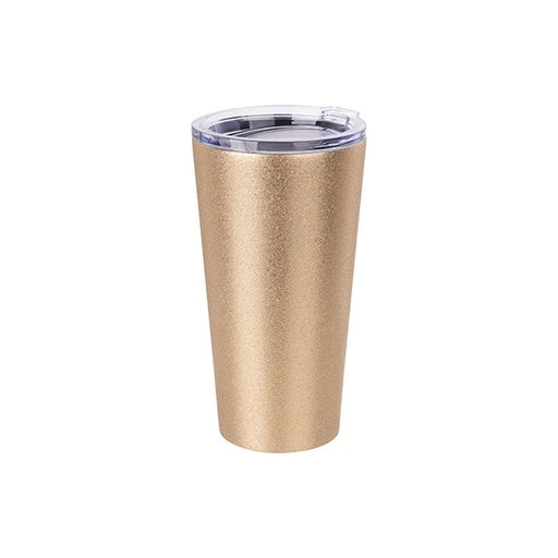 VASO GLITTER DE ACERO INOXIDABLE CON TAPA 16ONZ