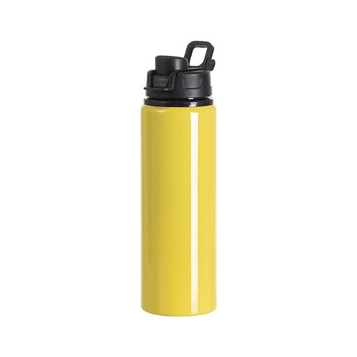 Botella de Aluminio con Tapa Negra 750mL