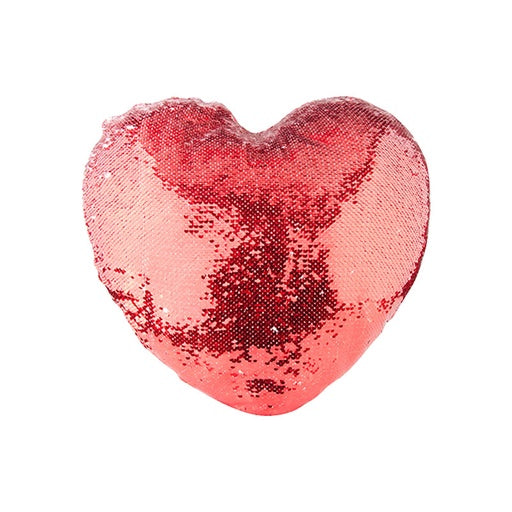COVER PARA COJIN DE CORAZON CON LENTEJUELAS