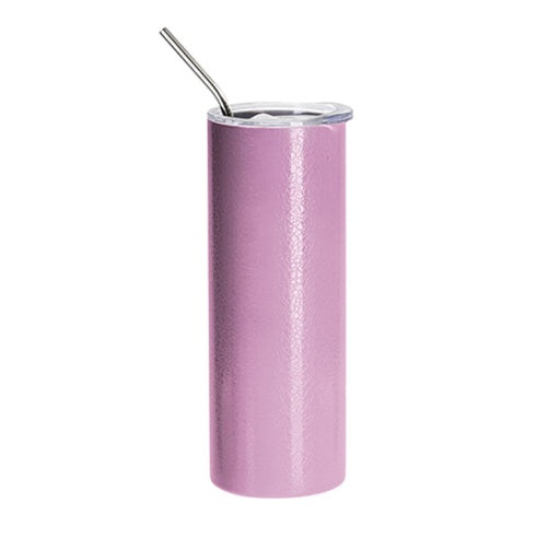 Vasos Craquelado 20oz/600ml Tapa y Sorbete - Acero Inoxidable